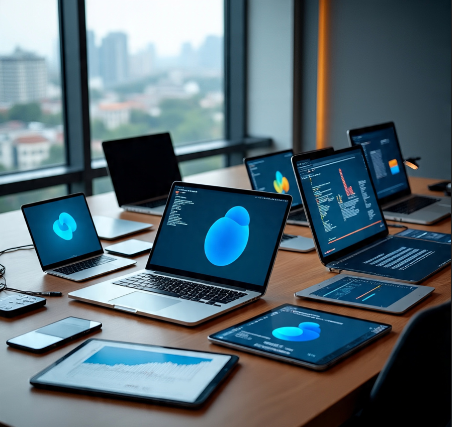 Custom software development environment with code and design diagrams